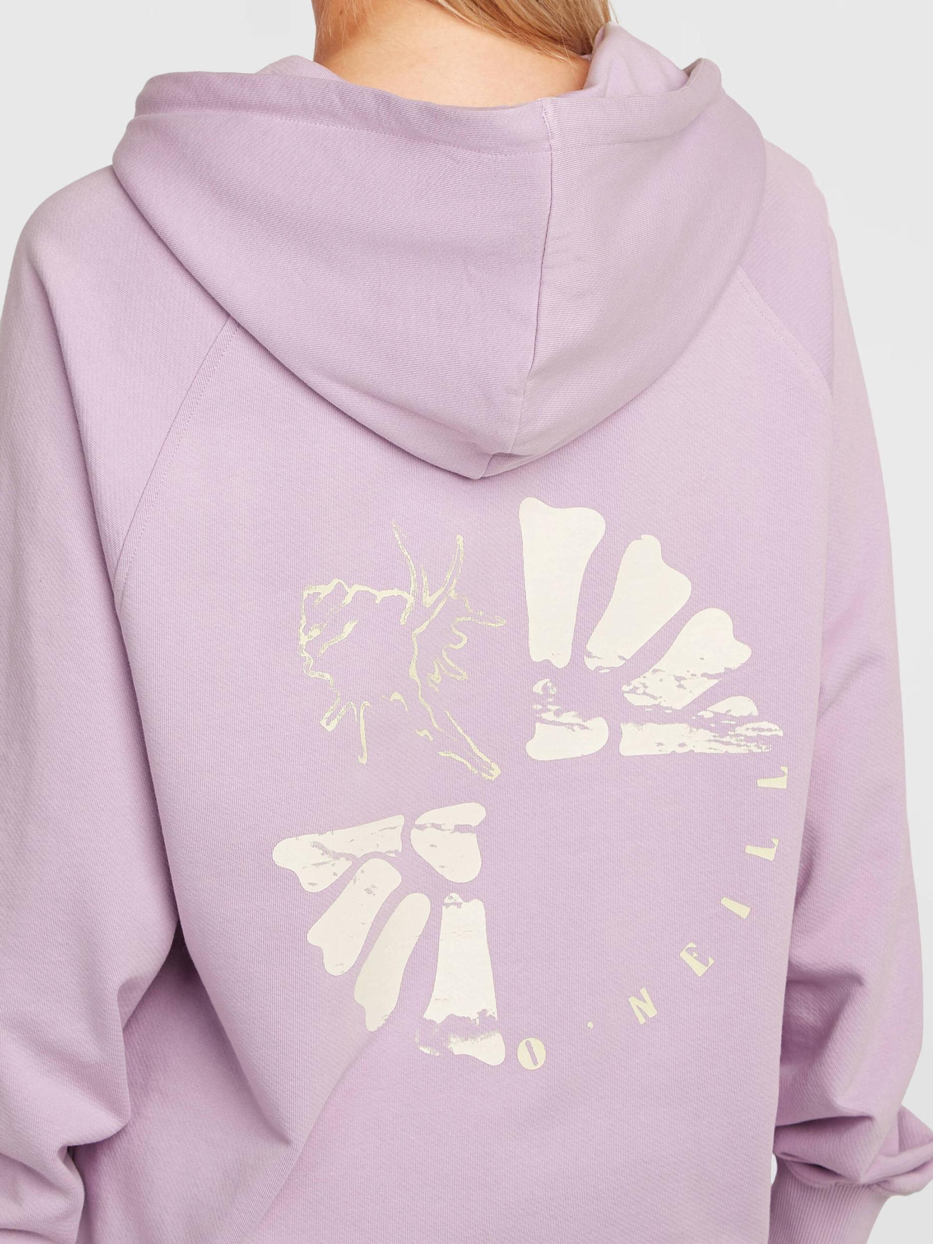 O'NEILL Μπλούζα φούτερ 'Wotw' λεβάντα / λευκό