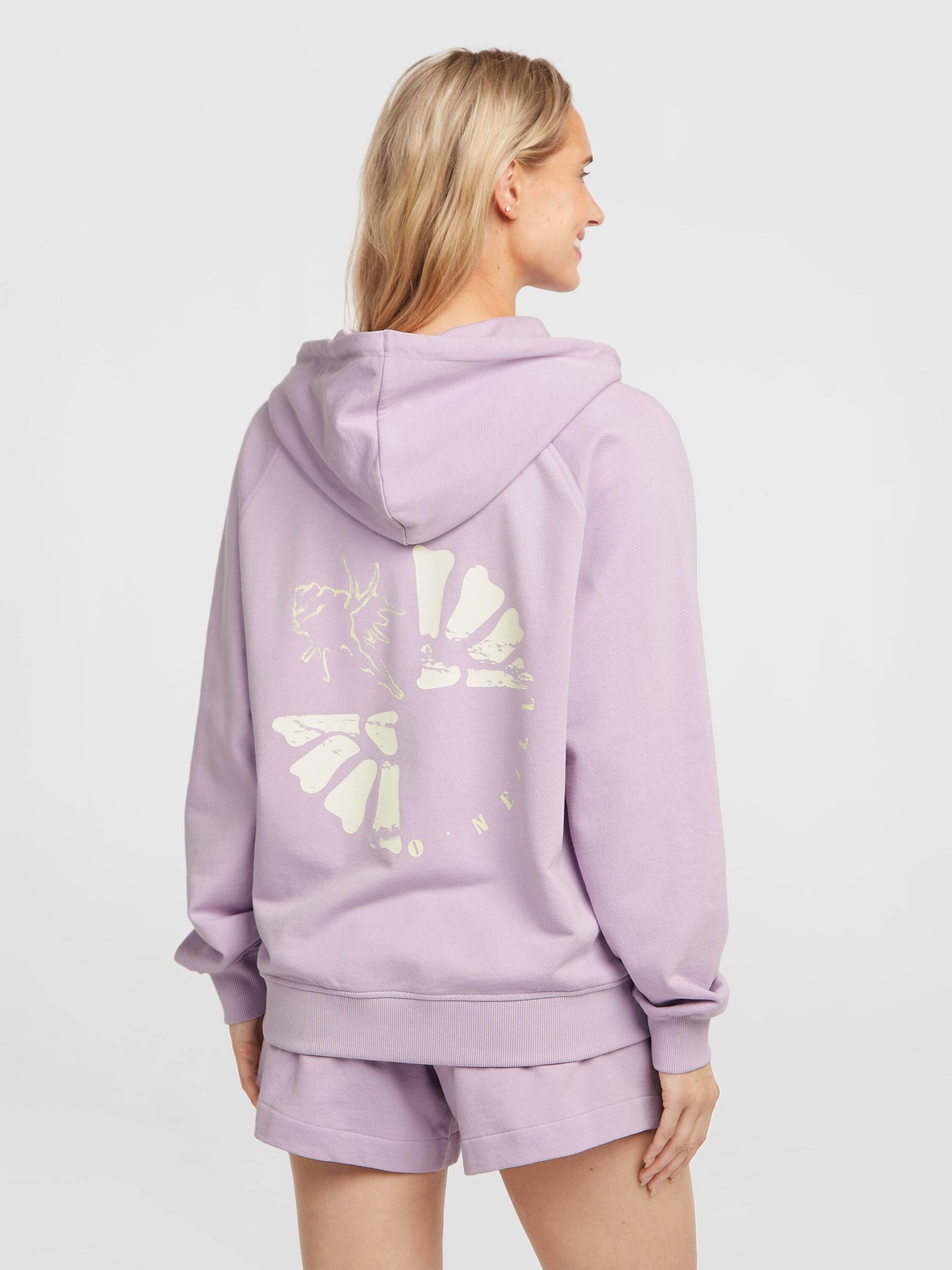 O'NEILL Μπλούζα φούτερ 'Wotw' λεβάντα / λευκό