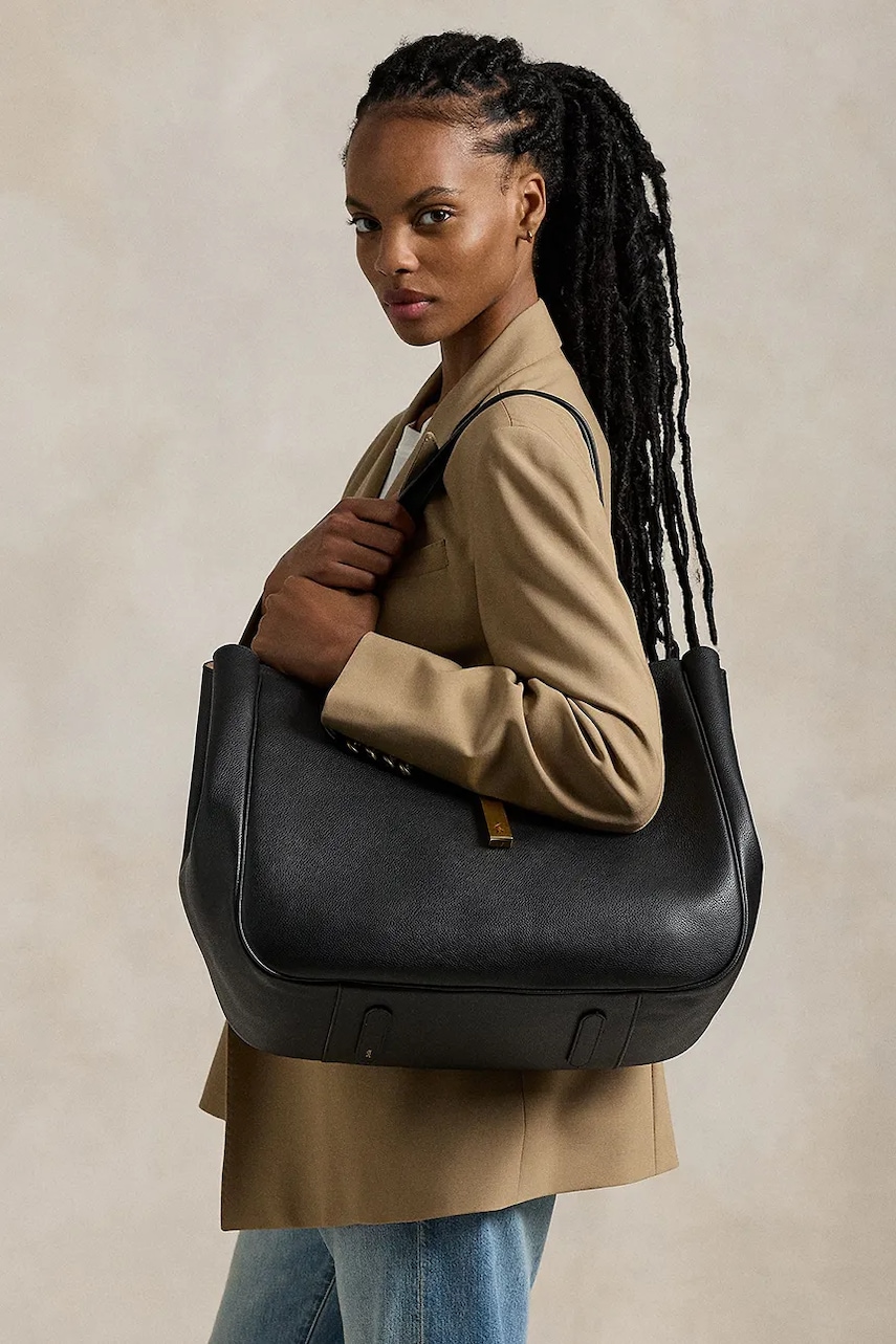 Polo Ralph Lauren shopper γυναικεία δερμάτινη