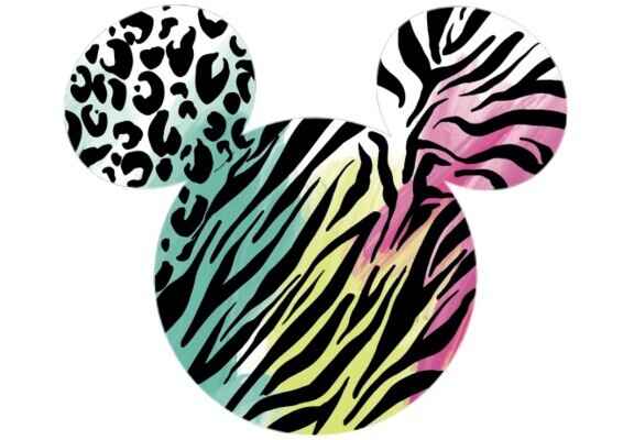 Λογότυπο Mickey Mouse σε animal print