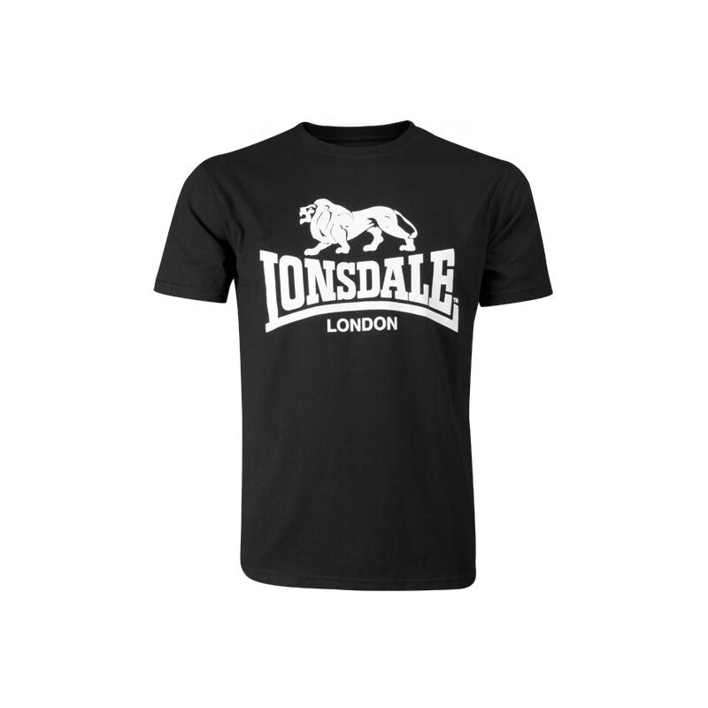 Lonsdale T-Shirt Logo regular fit-Μαύρο-S