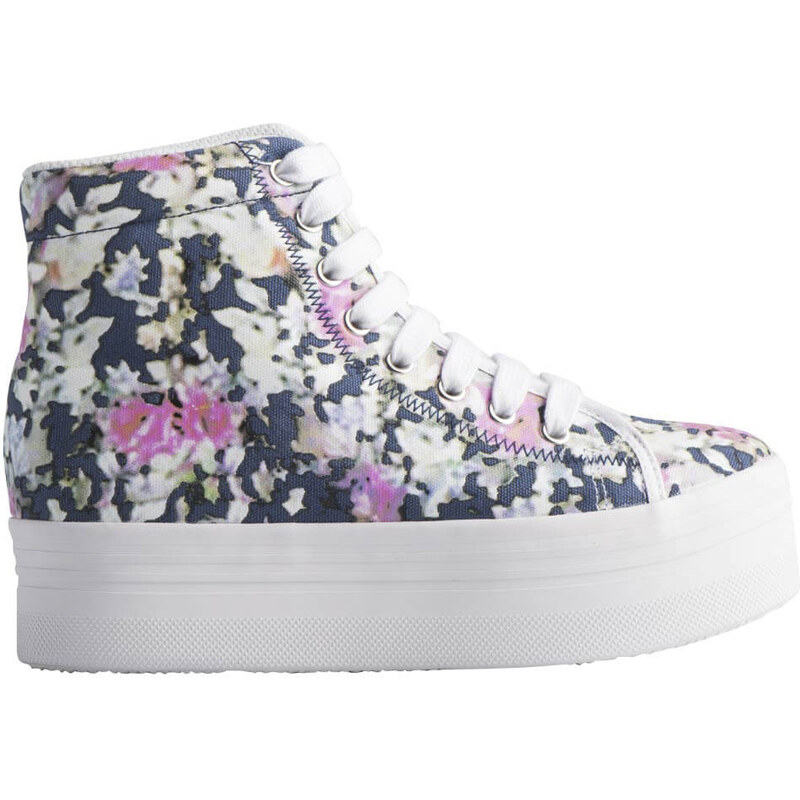 Γυναικεία Sneakers Τύπου Μποτάκια Jeffrey Campbell - Homg Blue Floral White