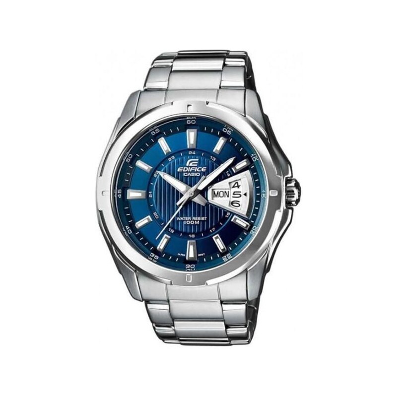 CASIO Edifice - EF-129D-2AVEF, Silver case with Stainless Steel Bracelet