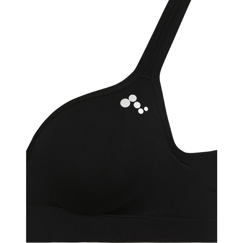 ONLY PLAY Αθλητικό σουτιέν 'ONPMartine-2' γκρι / μαύρο / λευκό