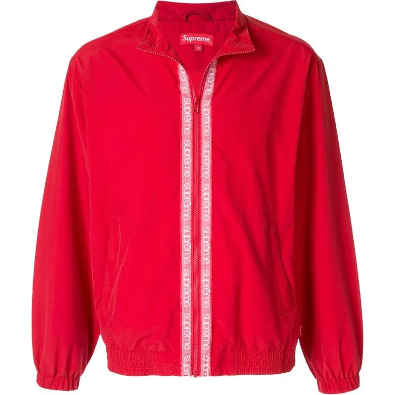 Supreme classic logo taping track jacket - Red - GLAMI.gr
