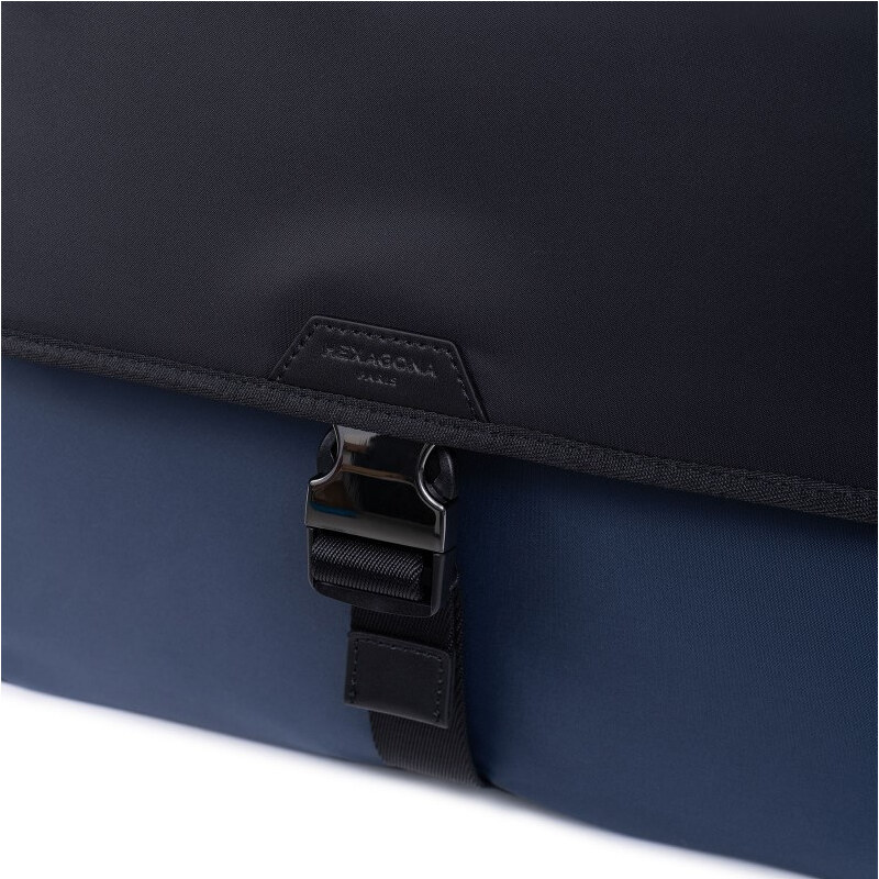 HEXAGONA Τσάντα μπλε ταχυδρόμου ύφασμα για υπολογιστή 14 W50" - 24663-03