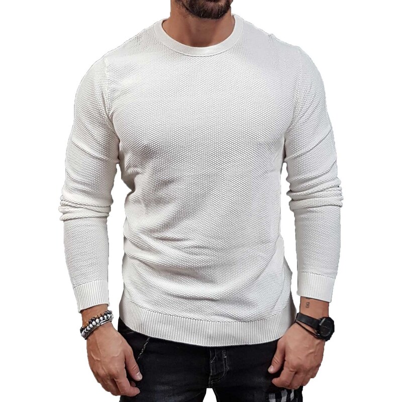 Jjestructure knit crew deals neck noos