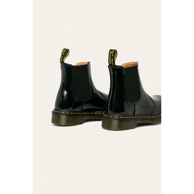 Δερμάτινες μπότες τσέλσι Dr. Martens 2976 γυναικεία, χρώμα μαύρο