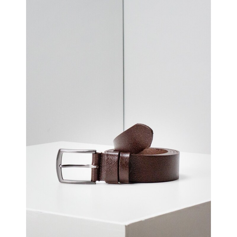 VIP'S LEATHER BELTS ΖΩΝΗ LEATHER BROWN