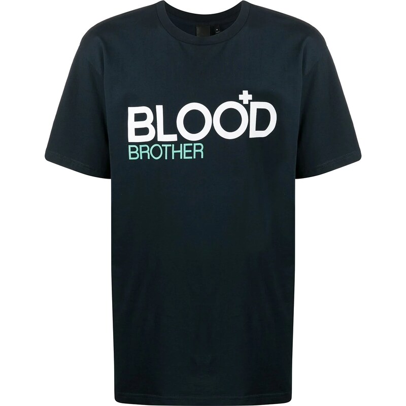 Blood Brother Trademark Tshirt Blue GLAMI.gr