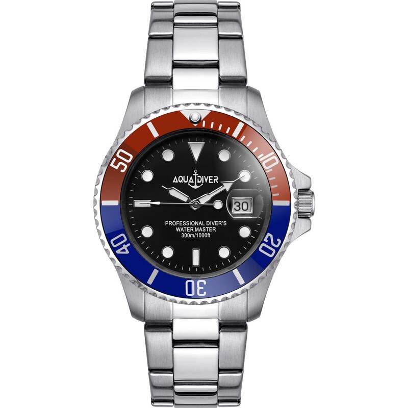 AQUADIVER Water Master - 14584282 , Silver case with Stainless Steel Bracelet