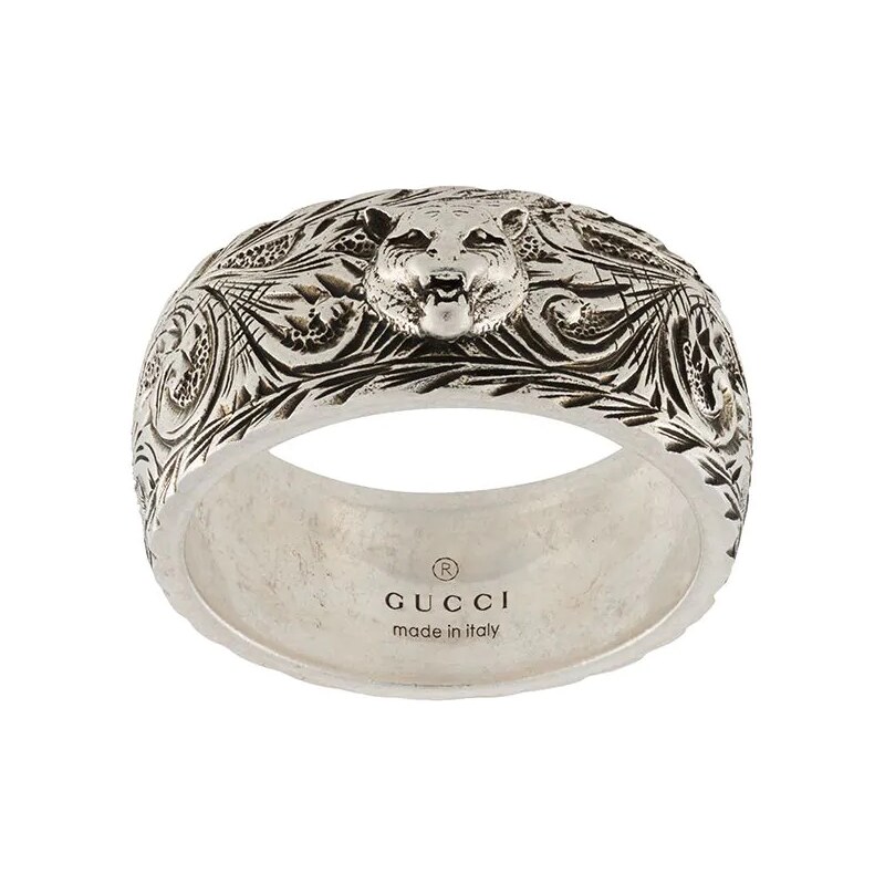 Gucci tiger engraved ring - SILVER - GLAMI.gr