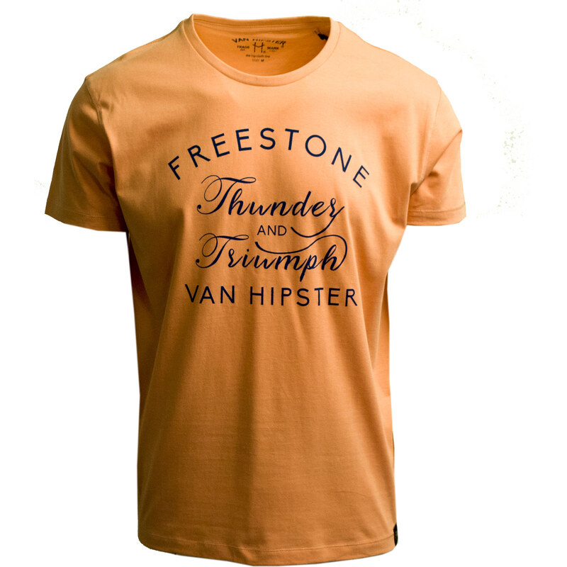 VAN HIPSTER 71641-29 Ανδρικό T-Shirt με τύπωμα - Κοραλί