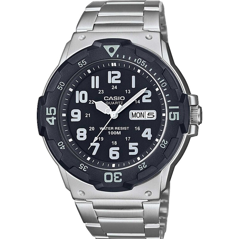 CASIO Collection - MRW-200HD-1BVEF, Silver case with Stainless Steel Bracelet