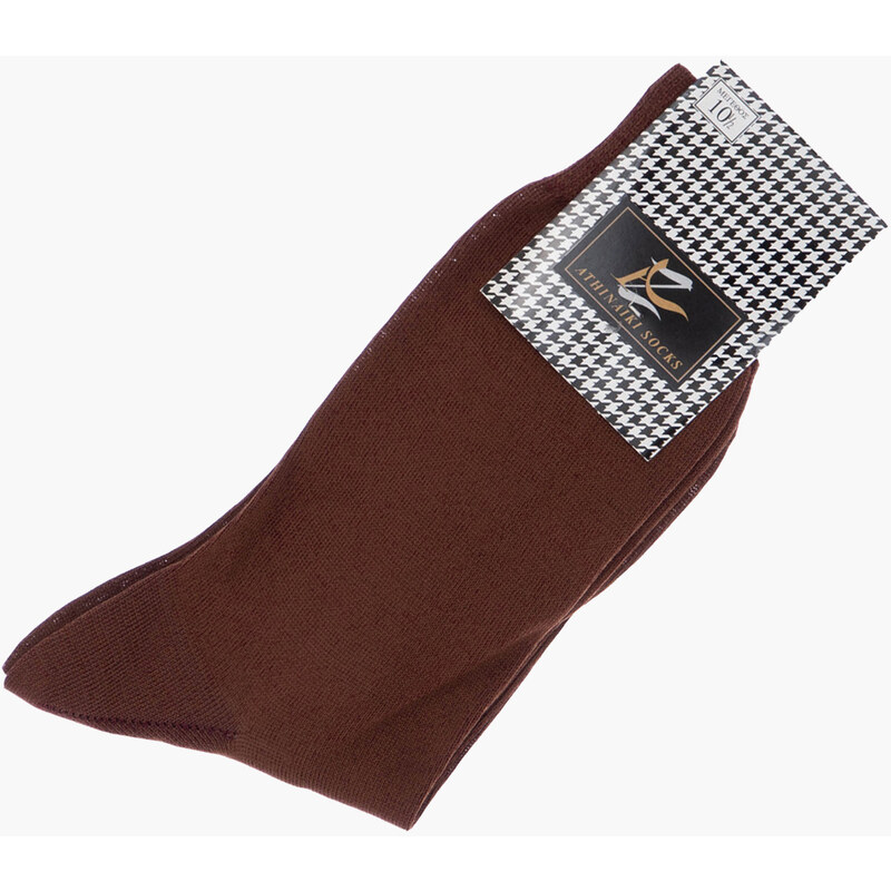 Ανδρικές Κάλτσες Socks.br Καφέ Βαμβάκι Mortoglou