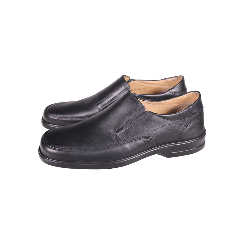 boxer ανδρικά loafers 13753 ΜΑΥΡΟ