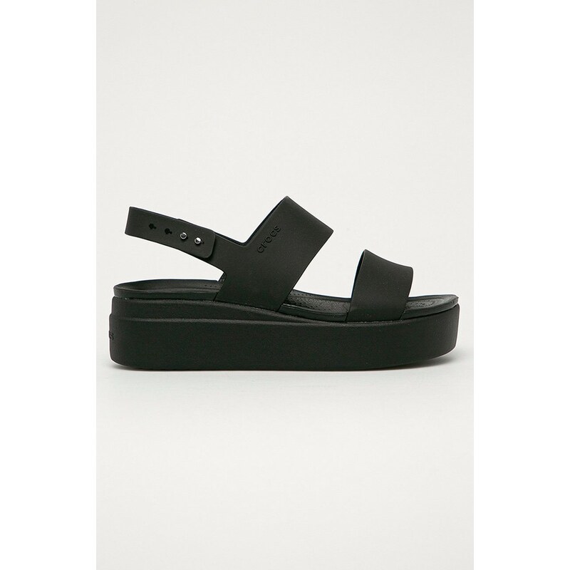 Σανδάλια Crocs Crocs Brooklyn Low Wedge W Brooklyn Low Wedge χρώμα: μαύρο 206453 206453