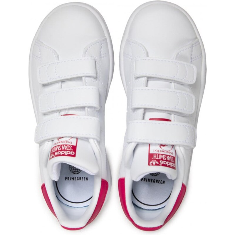 ADIDAS K FX7540 Παιδικα Sneakers Stan Smith Cf C Ftwwht/Ftwwht/Bopink