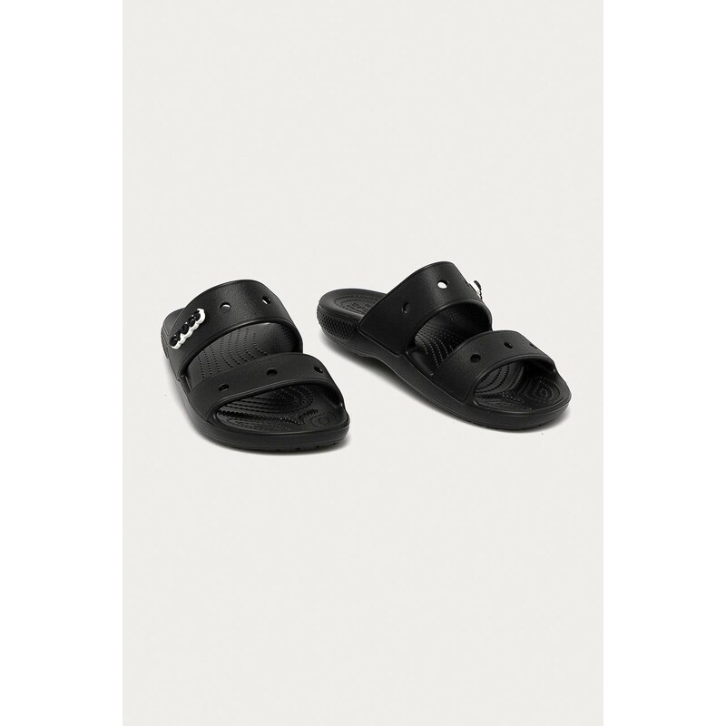 Παντόφλες Crocs Classic Crocs Sandal Classic Sandal χρώμα: μαύρο, 206761 10001