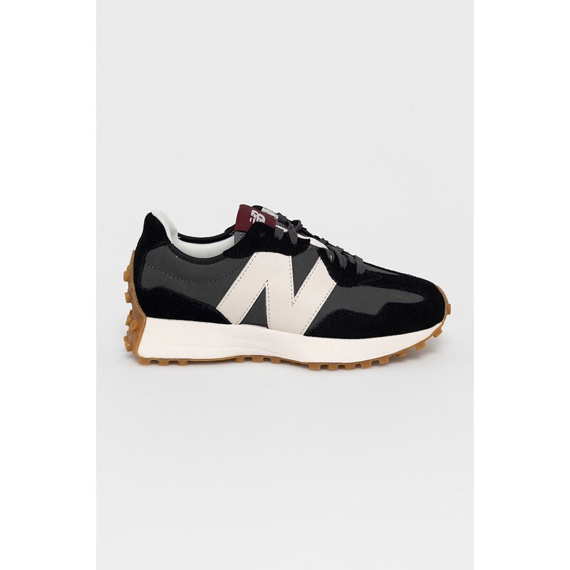 Σουέτ παπούτσια New Balance χρώμα: μαύρο
