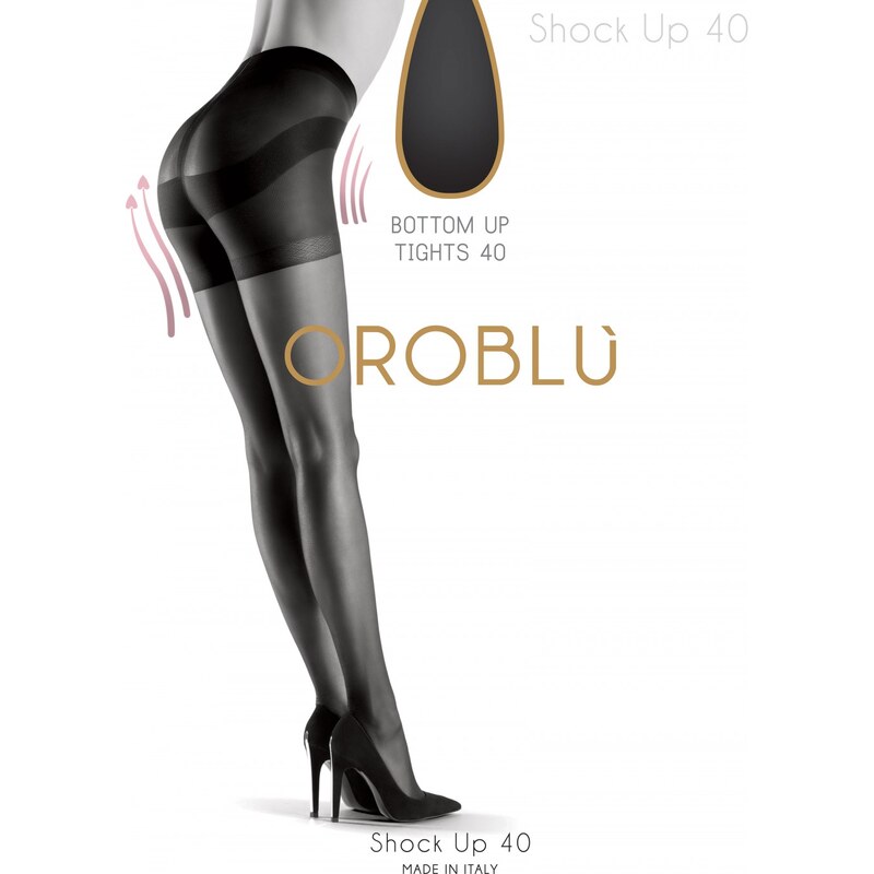 Oroblu καλσόν 40den shock up (λαστέξ) - VOBC01030 - BLACK