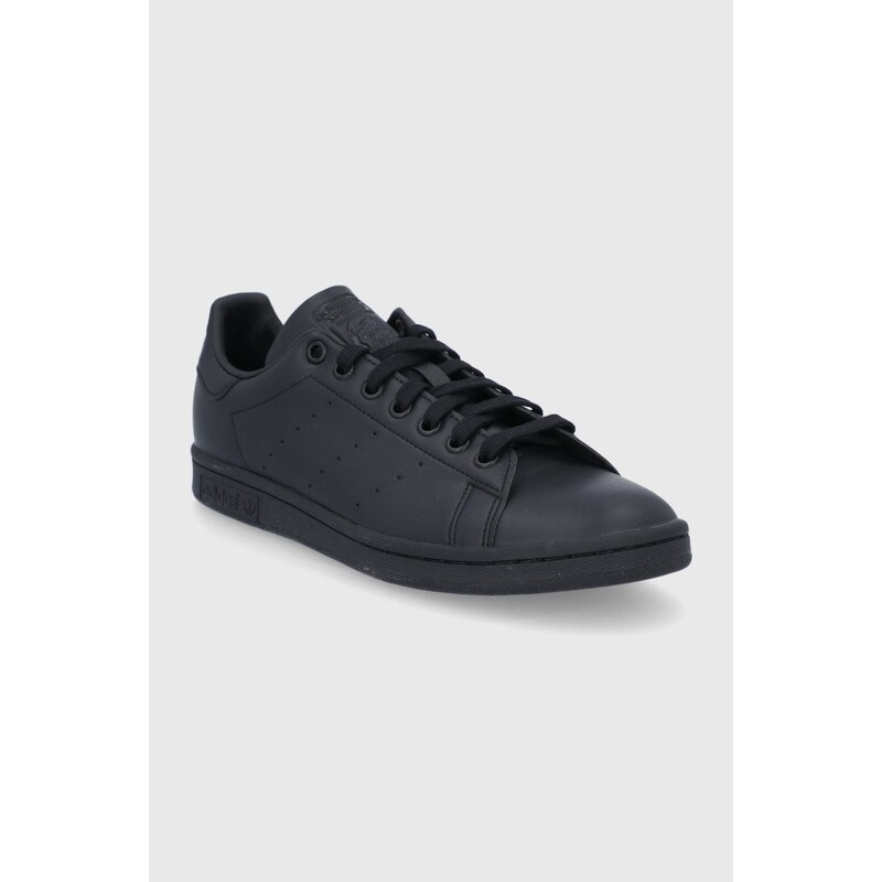 Παπούτσια adidas Originals STAN SMITH χρώμα: μαύρο