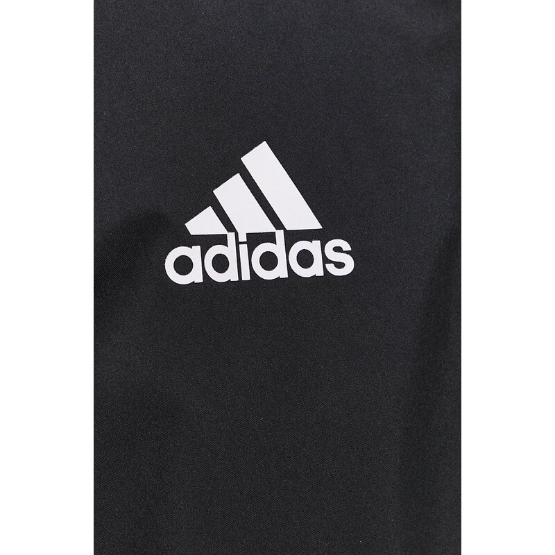 Μπουφάν adidas Performance ανδρικό, χρώμα: μαύρο