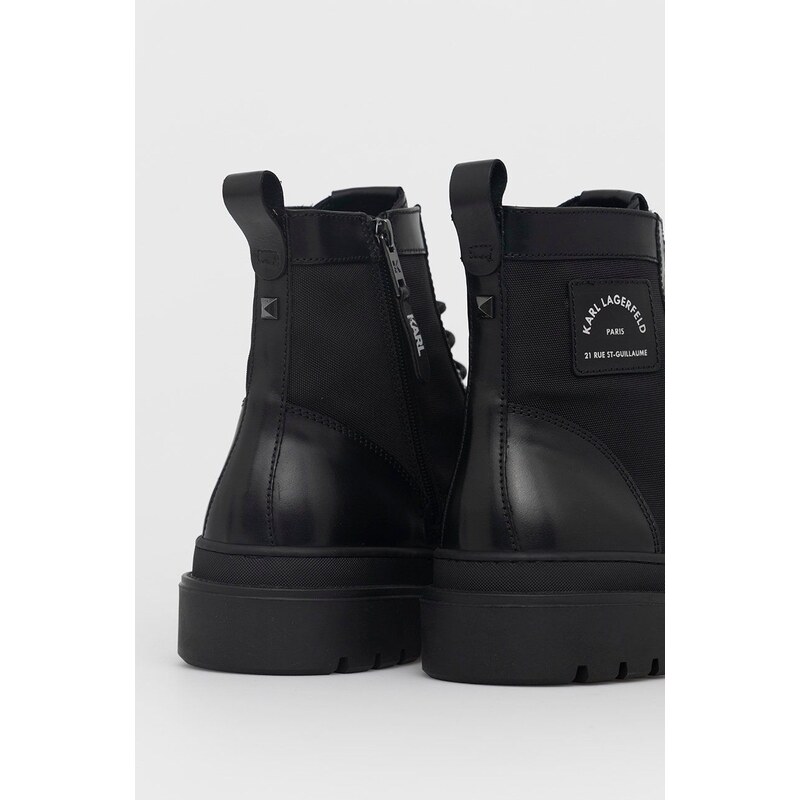 Παπούτσια Karl Lagerfeld ανδρικά, χρώμα: μαύρο F30