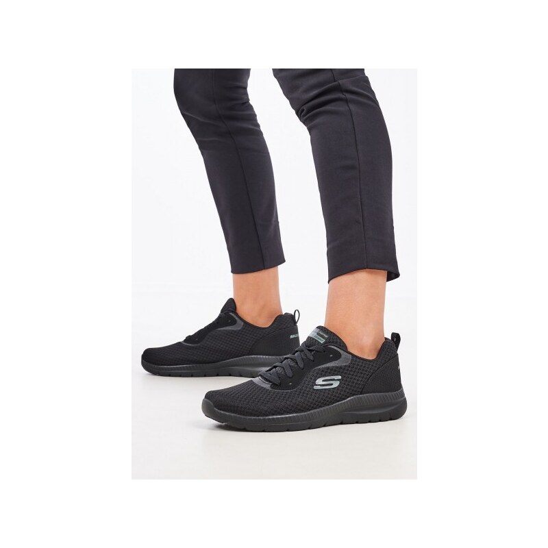 Γυναικεία Παπούτσια Casual 12606 Μαύρο Ύφασμα Skechers
