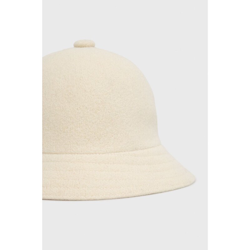 Μάλλινο καπέλο Kangol χρώμα: μπεζ