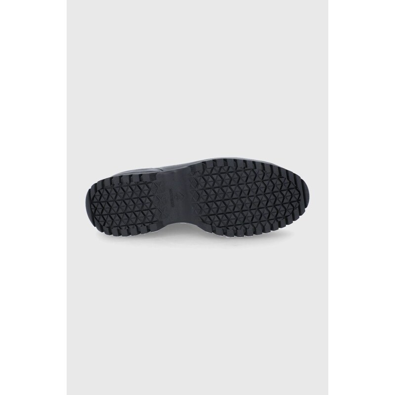 Δερμάτινα παπούτσια Converse γυναικεία, χρώμα: μαύρο