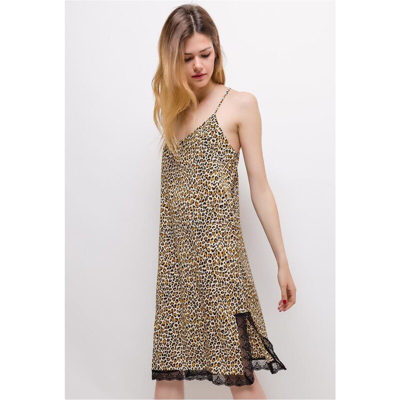 Μακριά Φορέματα Fashion brands ICP1152_ECRU