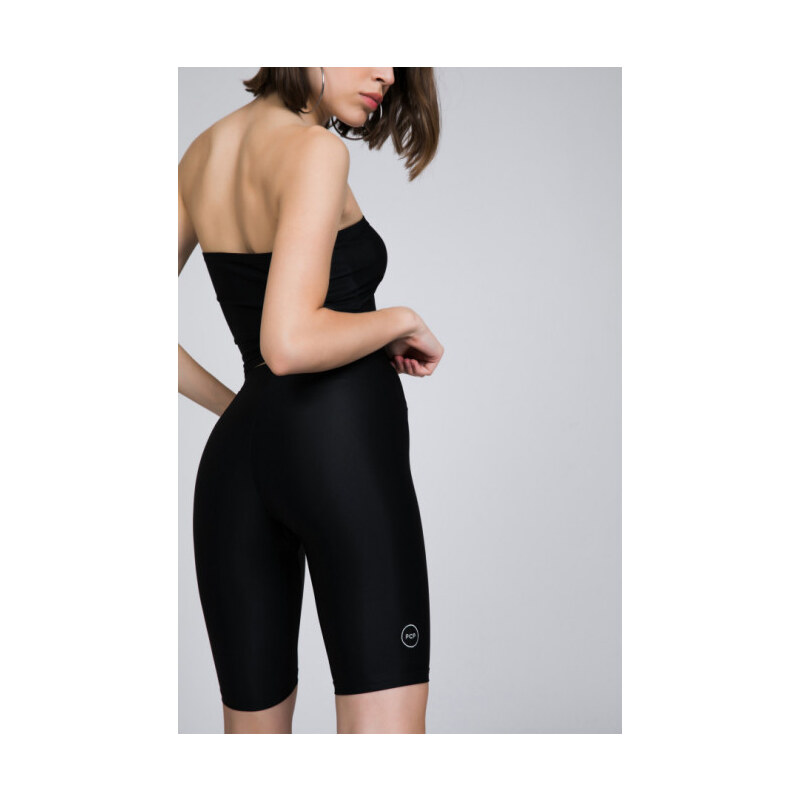 PCP Biker Shorts - BLACK SHINY - 9532