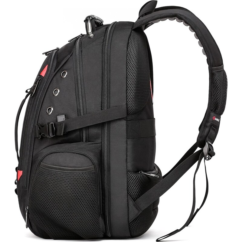 Μεγάλο Laptop Backpack 17,3'' Ανθεκτικό XL Heavy Duty Travel Backpack Bange 1901 μαύρο