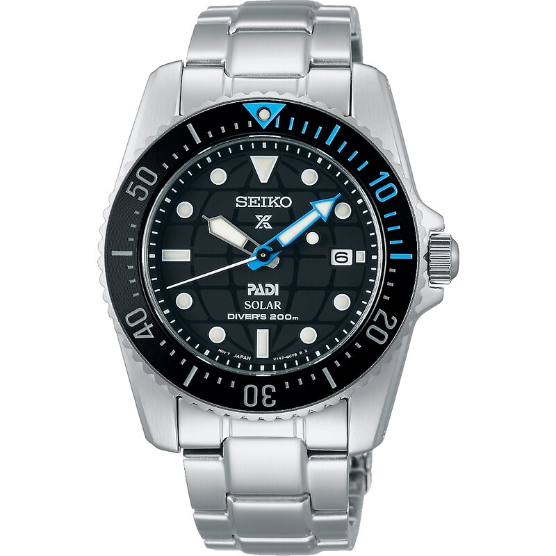 SEIKO Prospex Special Edition Compact Solar Scuba Diver - SNE575P1 Silver case with Stainless Steel Bracelet
