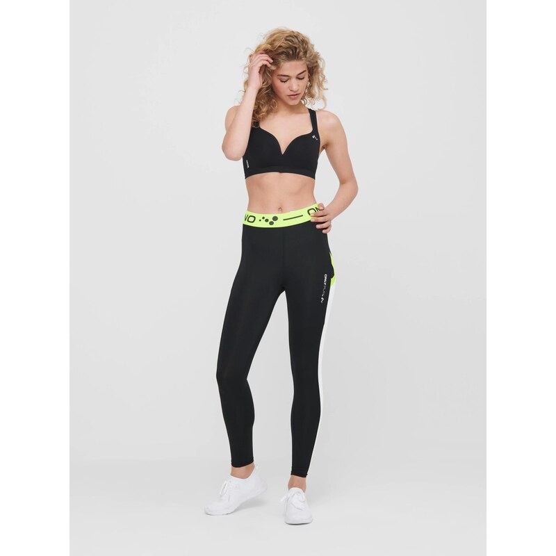 ONLY PLAY Αθλητικό σουτιέν 'ONPMartine-2' γκρι / μαύρο / λευκό