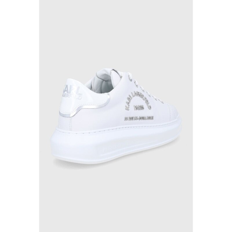 Δερμάτινα παπούτσια Karl Lagerfeld KAPRI χρώμα: άσπρο F30