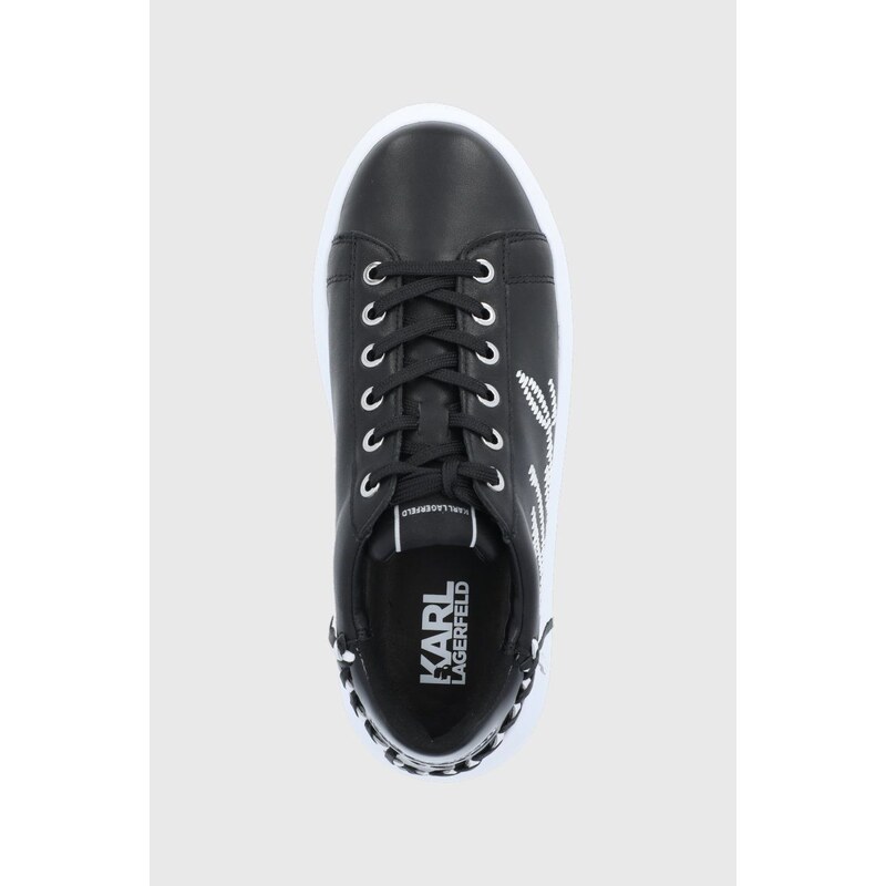 Δερμάτινα παπούτσια Karl Lagerfeld KAPRI χρώμα: μαύρο F30