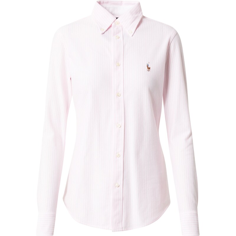 Polo Ralph Lauren Μπλούζα 'Heidi' ρόδινο / λευκό