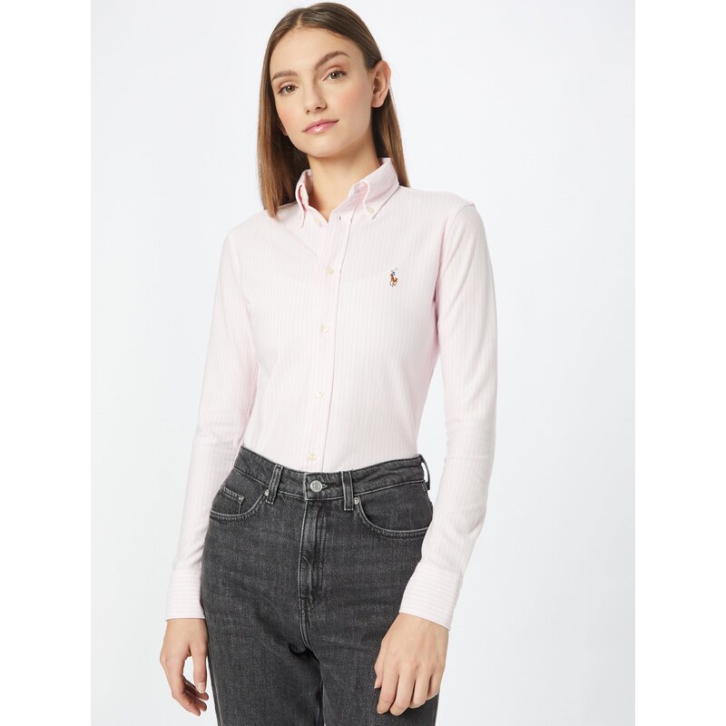 Polo Ralph Lauren Μπλούζα 'Heidi' ρόδινο / λευκό