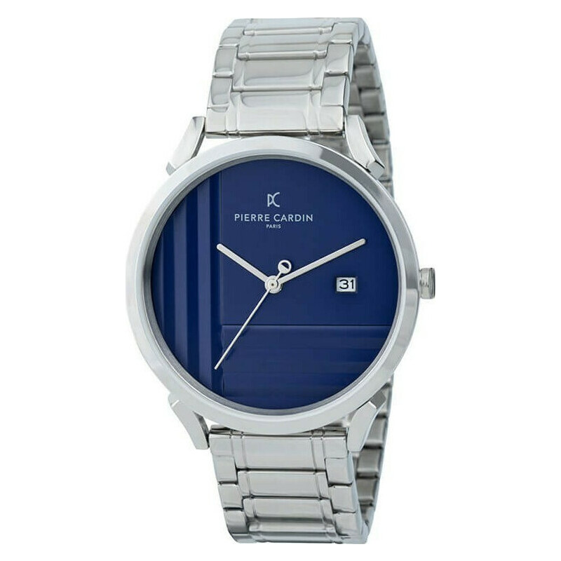 PIERRE CARDIN Pigalle Geometric - CPI.2045, Silver case with Stainless Steel Bracelet