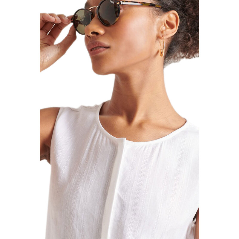 SUPERDRY TEXTURED DAY ΛΙΝΟ ΦΟΡΕΜΑ ΓΥΝΑΙΚEIO W8010688A-01C