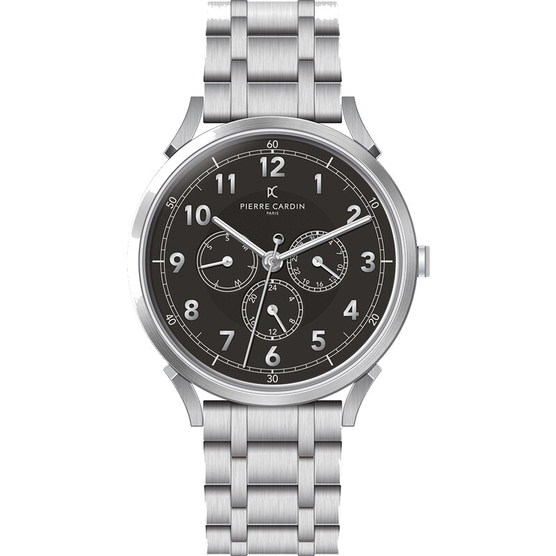 PIERRE CARDIN Pigalle Motion - CPI.2115, Silver case with Stainless Steel Bracelet