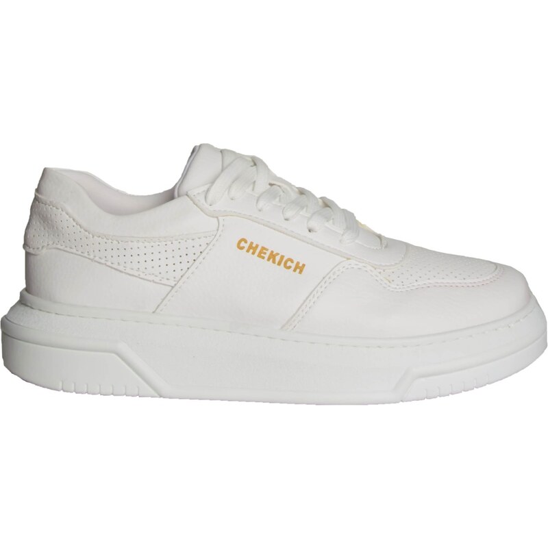 CHEKICH Ανδρικά λευκά δίσολα Sneakers CH075A