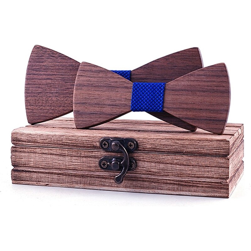 Legend - LGDWT-310 - Set Wooden Bow Ties - Blue - ΠΑΠΙΓΙΟΝ