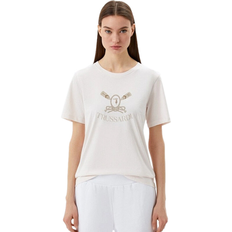 TRUSSARDI JEANS ΜΠΛΟΥΖΑ ΓΥΝΑΙΚEIA ME LOGO 56T00481-1T005817-W002