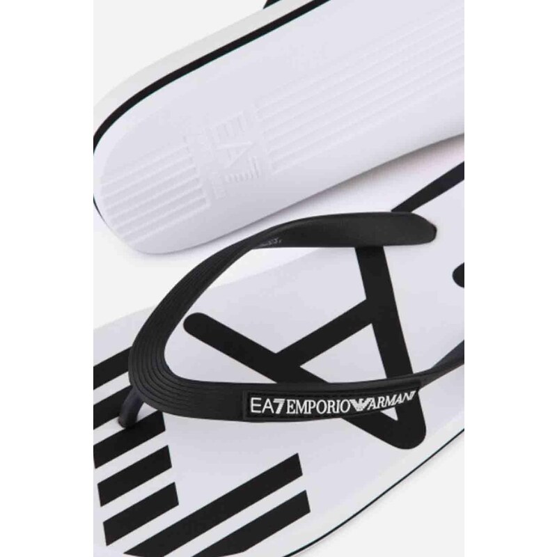 EA7 Slides XCQ004XK196 D611 white+black