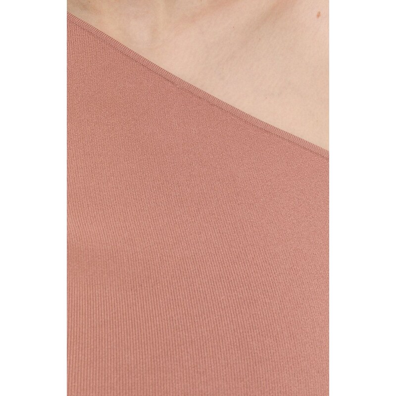 Μπλουζάκι Victoria Beckham χρώμα: ροζ