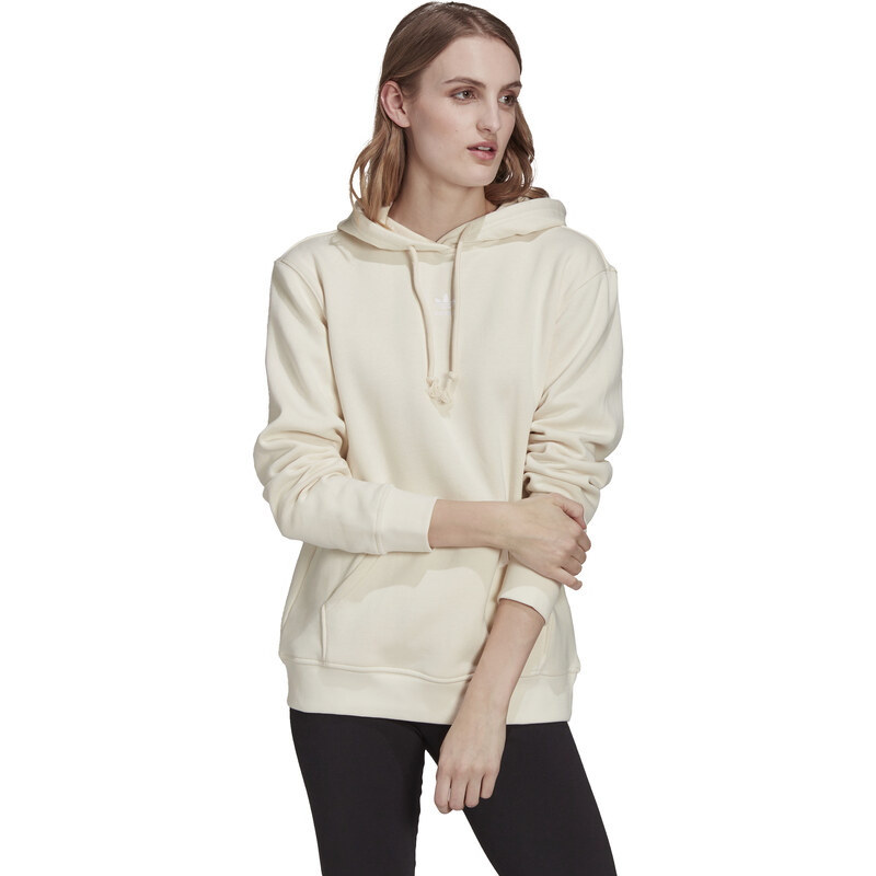 adidas Originals adidas women adicolor essentials fleece hoodie (H34729) - WHITE