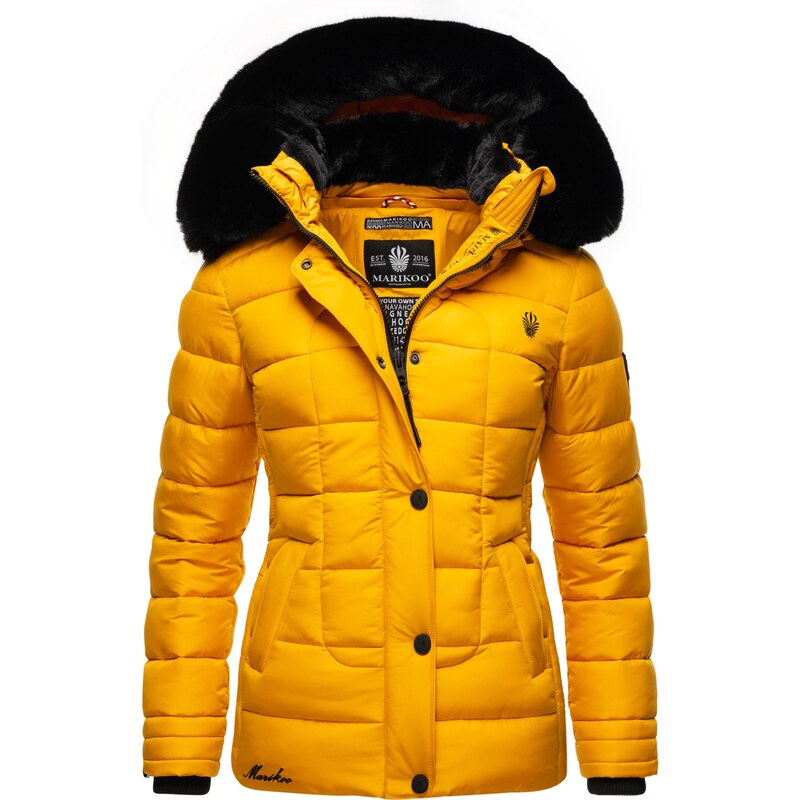 MARIKOO Χειμερινό μπουφάν 'Qesraa' κίτρινο